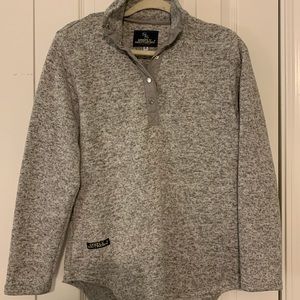 Simply Southern grey button pullover